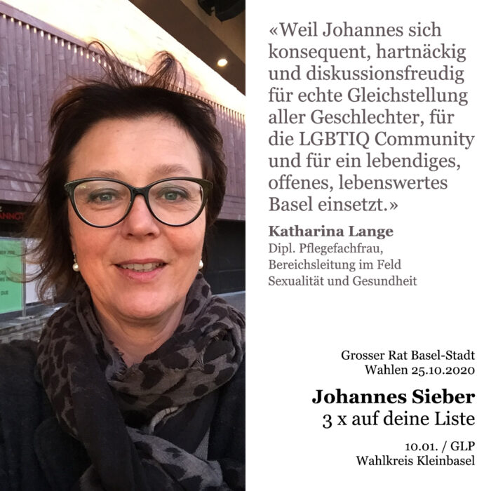 Katharina Lange für Johannes Sieber